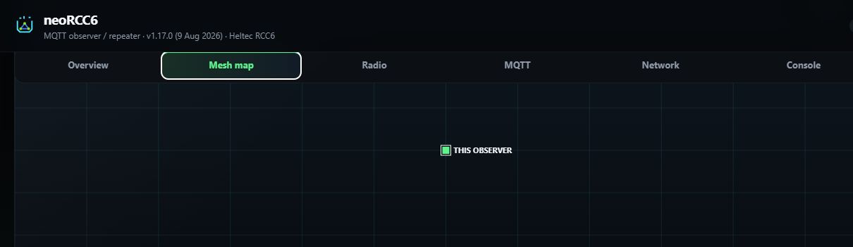Observer live mesh map