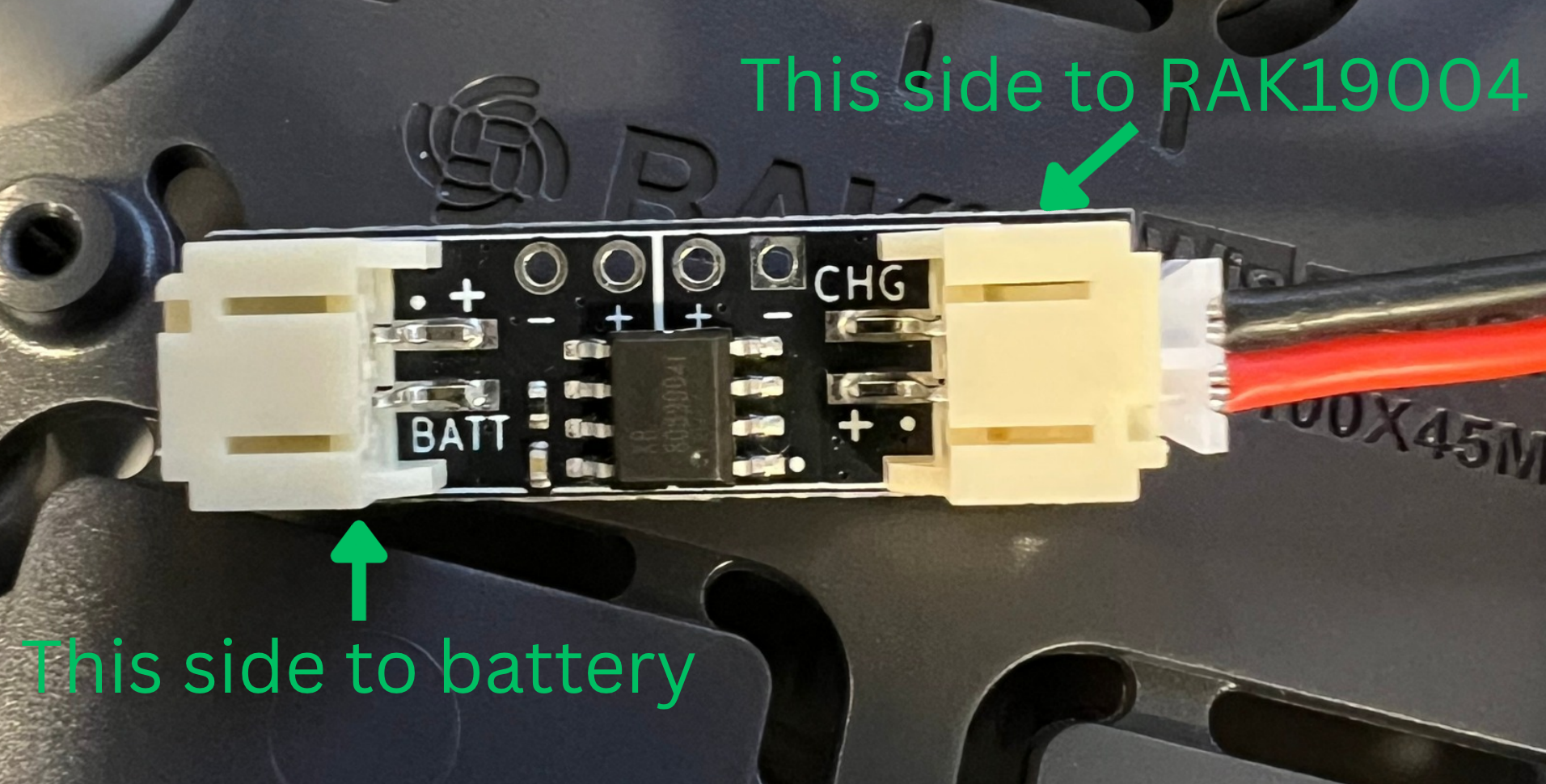 Example protection-board connection layout